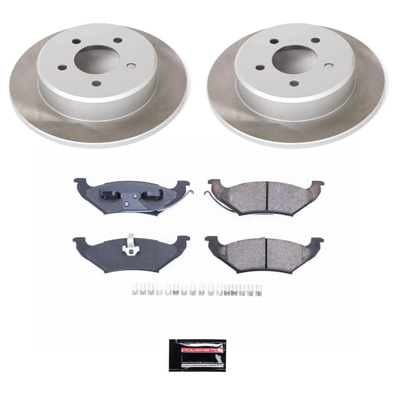 PowerStop 98-00 Plymouth Voyager Rear Semi-Coated Rotor Kit (SC5149)