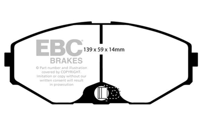 EBC Brakes DP31471C Redstuff Ceramic Low Dust Brake Pads for 93-97 J30