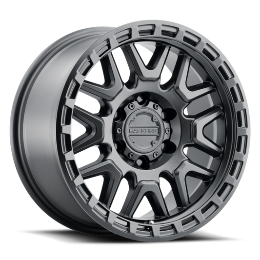 Raceline 953 Krank Satin Black | 20x9" +0mm | 6x135mm Wheel