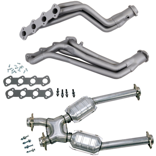 BBK 96-04 Ford Mustang 4.6L 2V Headers w/HF Catted X-Pipe (15412) | 1994-2004 Ford Mustang
