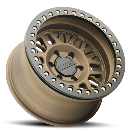 (set of 4) Raceline RT951 Ryno Bronze & Black Ring Beadlock | 17x9" -12mm | 6x135mm Wheel