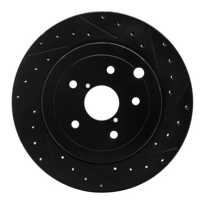 R1 Concepts D&S Rear Drilled & Slotted Rotor | Subaru Impreza WRX (07-21) (ECB-13022R)