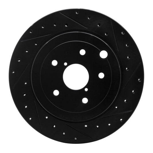 R1 Concepts D&S Rear Drilled & Slotted Rotor | Subaru Impreza WRX (07-21) (ECB-13022R)