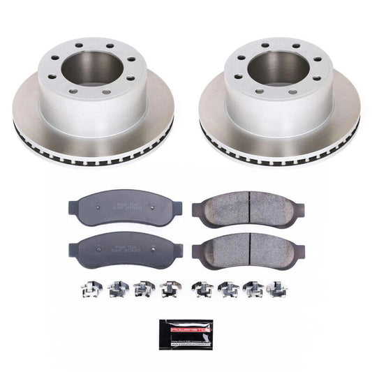 PowerStop 07-10 Ford F-350 Super Duty Rear Semi-Coated Rotor Kit (SC1798)