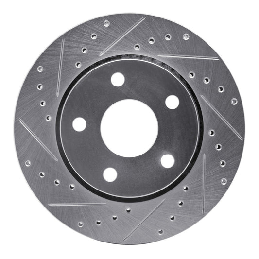 DFC D&S Silver Brake Rotor (FRONT LEFT): Jeep Wrangler 2007-18