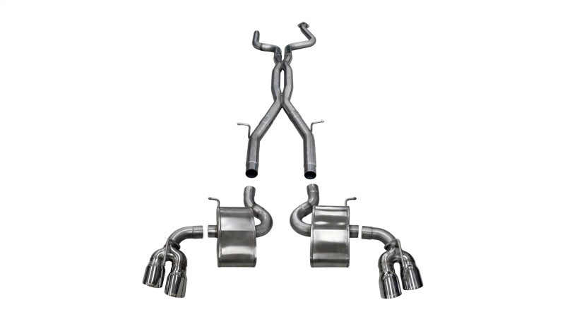 Corsa 2.75in Xtreme+ Dual Rear Exit Cat-Back Exhaust w/ Twin 4in Polished Tips | Chevy Camaro SS (16-24) (14770)