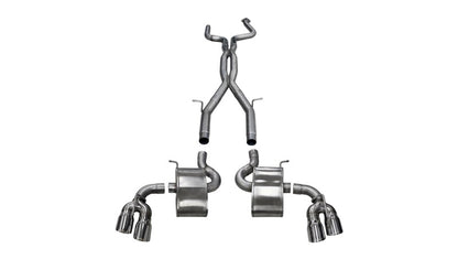 Corsa 2.75in Xtreme+ Dual Rear Exit Cat-Back Exhaust w/ Twin 4in Polished Tips | Chevy Camaro SS (16-24) (14770)