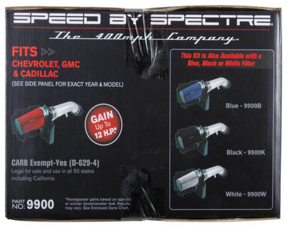 Spectre GM Truck V8-4.8/5.3/6.0L F/I Air Intake Kit | GM Truck (99-07) (9900)