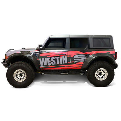 Westin 24-64195 AT6 Black Running Boards 21-25 Ford Bronco 4DR