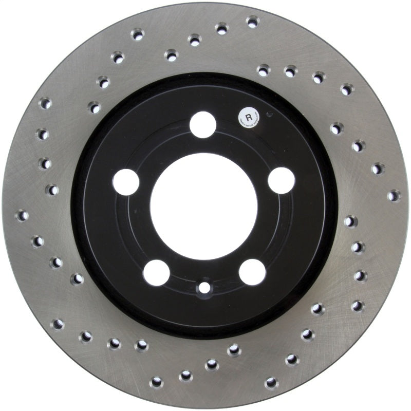 Stoptech 128.33069R Sport Cross-Drilled Disc Brake Rotors For Volkswagen Jetta