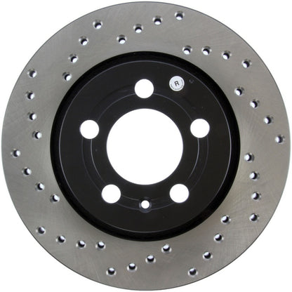 Stoptech 128.33069R Sport Cross-Drilled Disc Brake Rotors For Volkswagen Jetta