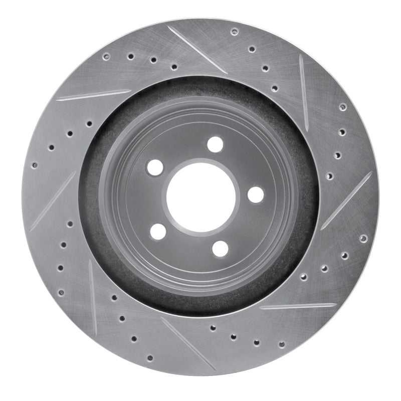 DFC Drilled & Slotted Silver Brake Rotor (REAR LEFT): Dodge Charger (06-23)