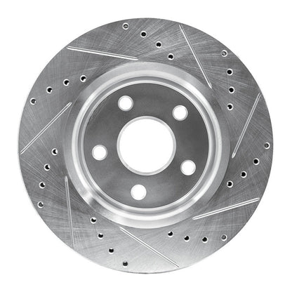 DFC Front Left D&S Silver Brake Rotor (FRONT): Jeep Grand Cherokee (05-10)