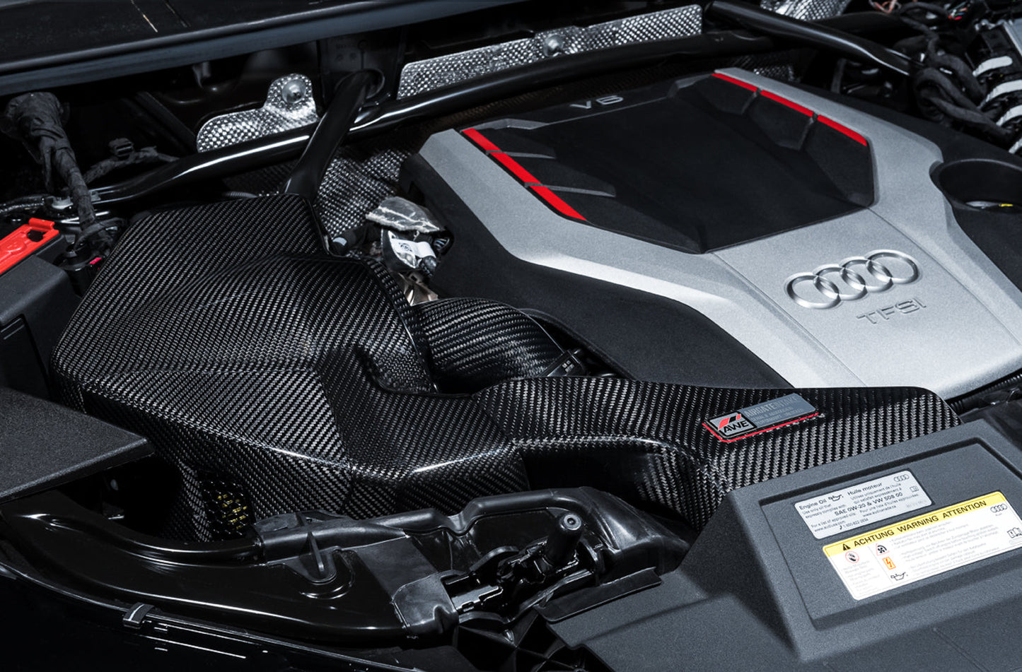 AWE Tuning AWE AirGateâ„¢ Carbon Fiber Intake for Audi B9 SQ5 3.0T - With Lid - 2660-15060