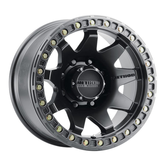 Method MR108 Beadlock Matte Black | 17x9" -44mm | 8x6.5mm Wheel