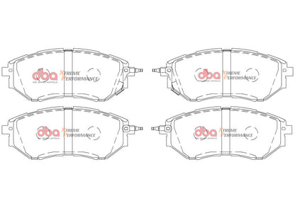 DBA Pre-Scorched Kevlar Front Brake Pads | Subaru Legacy (05-08) (DB1722XP)