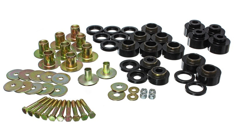 ENERGY SUSPENSION 3.4170G BLACK BODY MOUNT BUSHINGS FOR 1968-1972 CHEVY CHEVELLE
