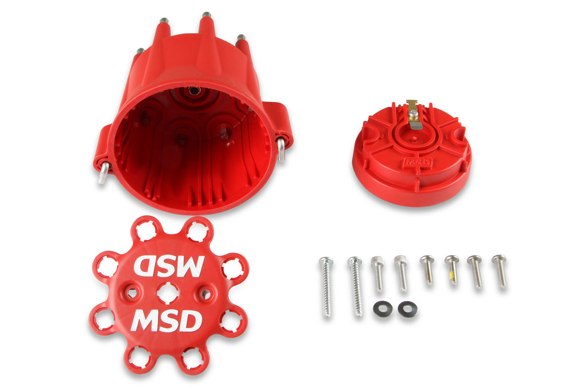 MSD 84335 HEI Distributor Cap and Rotor Kit Red