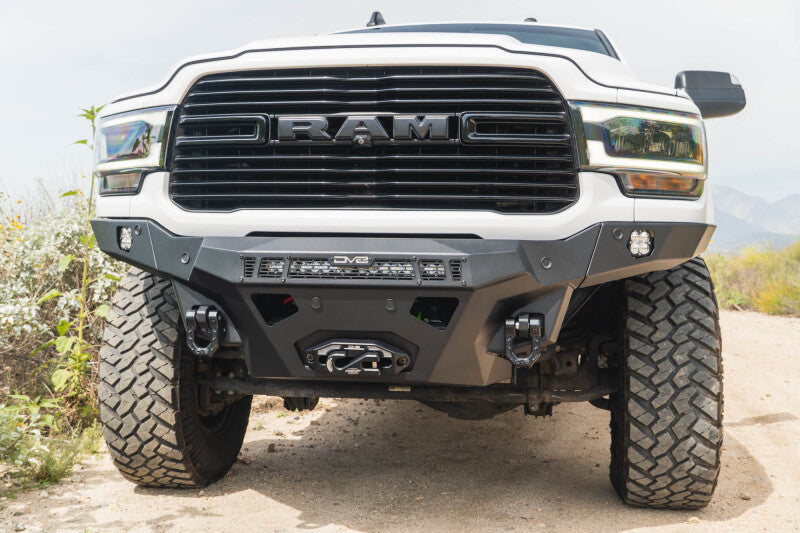 DV8 Offroad FBDR2-05 Bolt-On Spec Front Bumper for 19-26 RAM 2500/3500