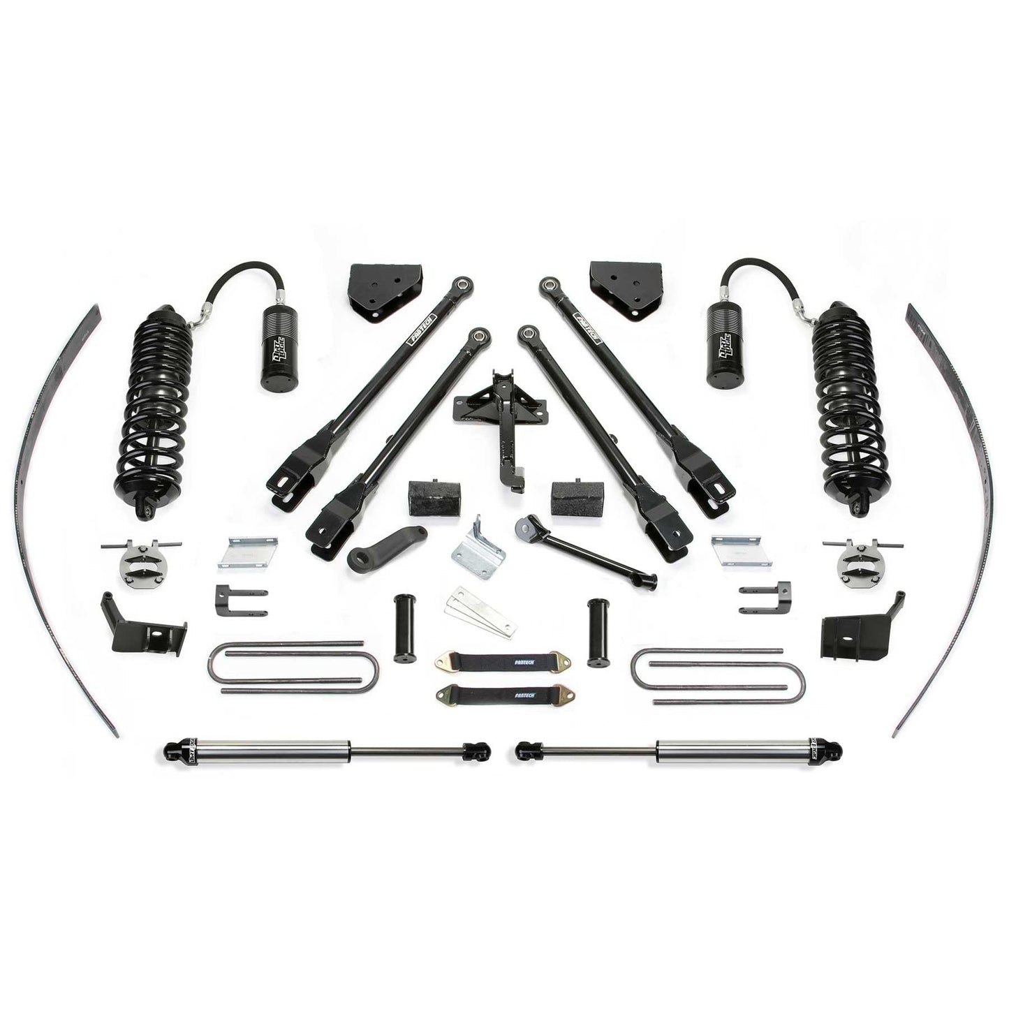 Fabtech 8" 4-Link Suspension System w/ 4.0 Rear Radius Rod & 2.25 Rear Radius Rod | Ford F250 4WD (11-16) w/o Factory Overload (K2276DL)