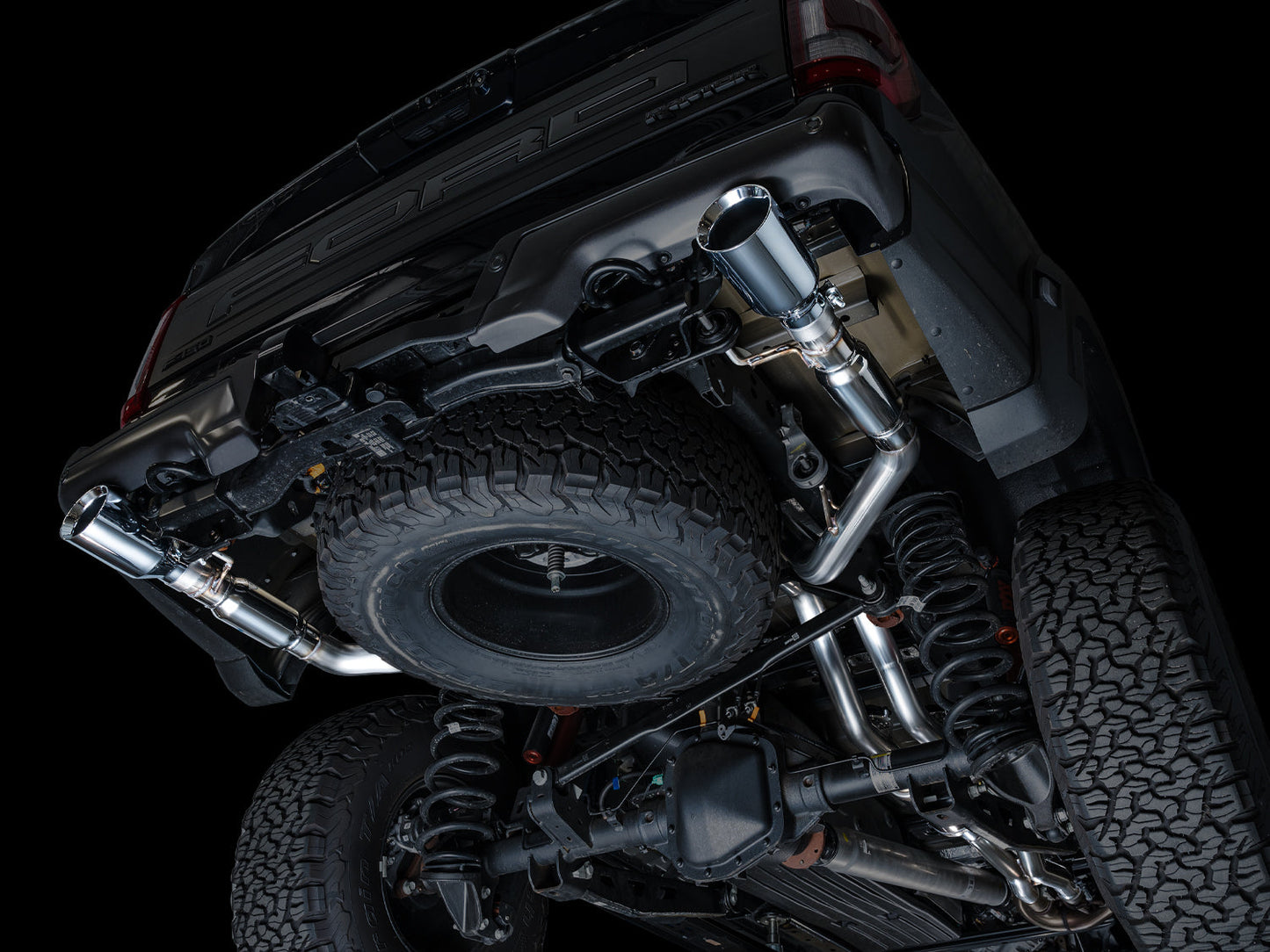 AWE Tuning Gen 3 Raptor SwitchPath Exhaust - Chrome Silver Tips (3025-32356)
