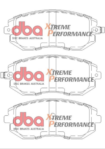 DBA Xtreme Performance Front Brake Pads | Subaru Impreza (02-10) / WRX (03-05/08-12) (DB1491XP)
