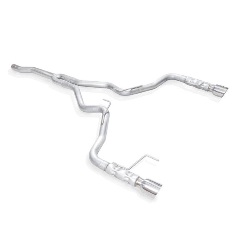 Stainless Works 2-1/2in Catback Retro Chambered Mufflers | Ford Mustang (15-16) (M15ECBSW)