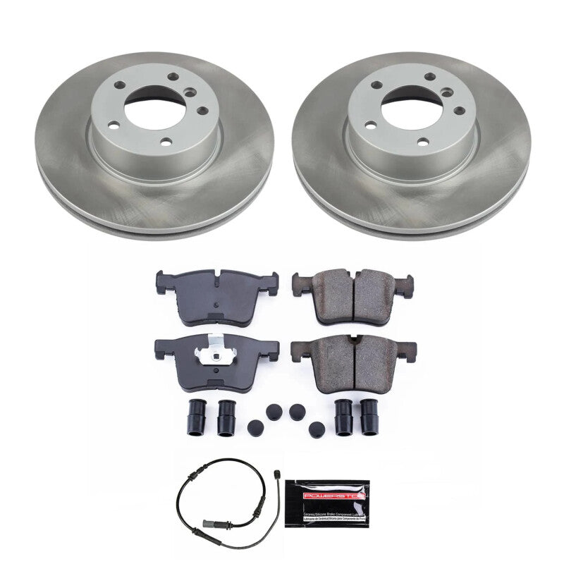 PowerStop 17-20 BMW 430i xDrive Gran Coupe Front Semi-Coated Rotor Kit (SC6743)
