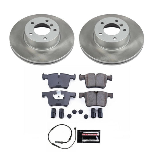 PowerStop 17-20 BMW 430i xDrive Gran Coupe Front Semi-Coated Rotor Kit (SC6743)