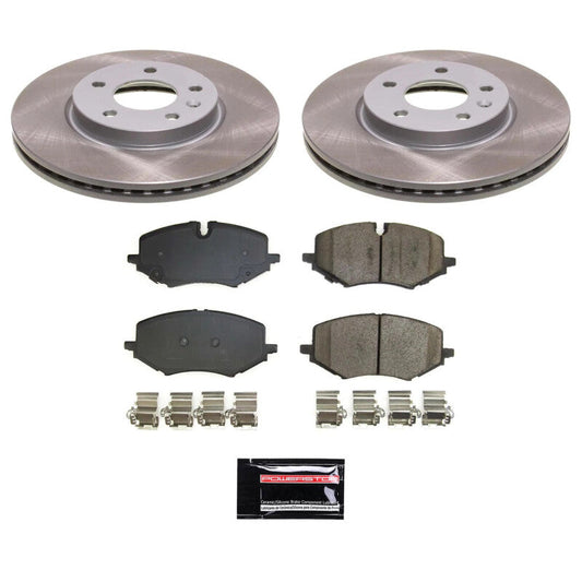 PowerStop 21-22 Chevrolet Trailblazer Front Semi-Coated Rotor Kit (SC8671)