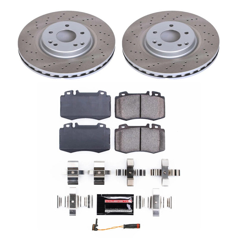 PowerStop 05-06 Mercedes-Benz SLK350 Front Semi-Coated Rotor Kit (SC2950)