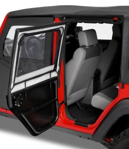 Bestop 51806-35 Element Upper Doors For Jeep Wrangler JK 07-18 4-Door Black Diamond