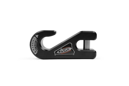 Addictive Desert Designs 1-5/16in Winch Fairlead Plate w/ Recessed Round End Hook - Black