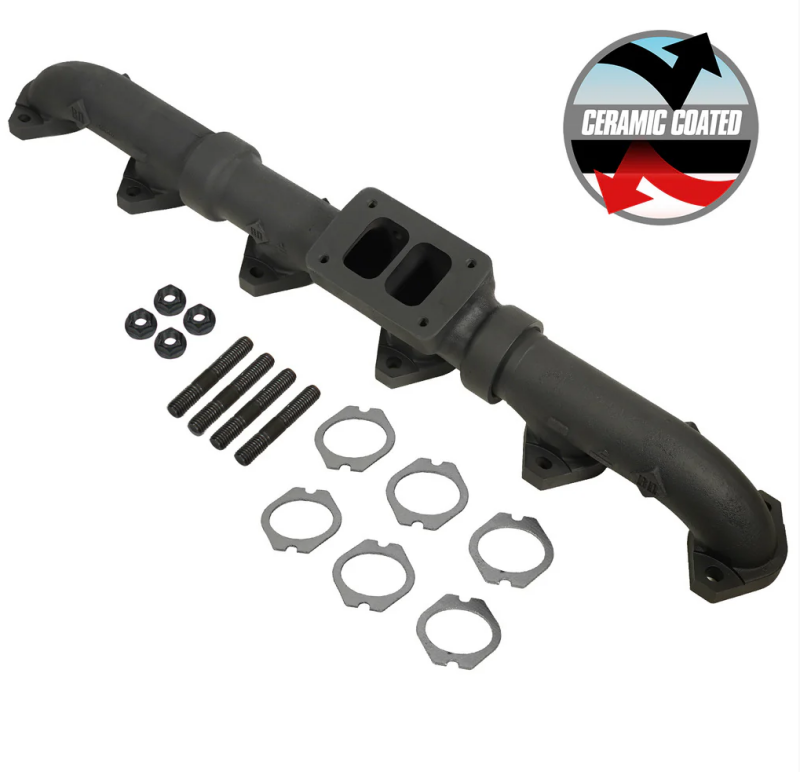 BD Diesel 93-98 3406E / 99-03 C15 Non-Acert CAT T6 Ceramic Coated Exhaust Manifold | Diesel (1048002)