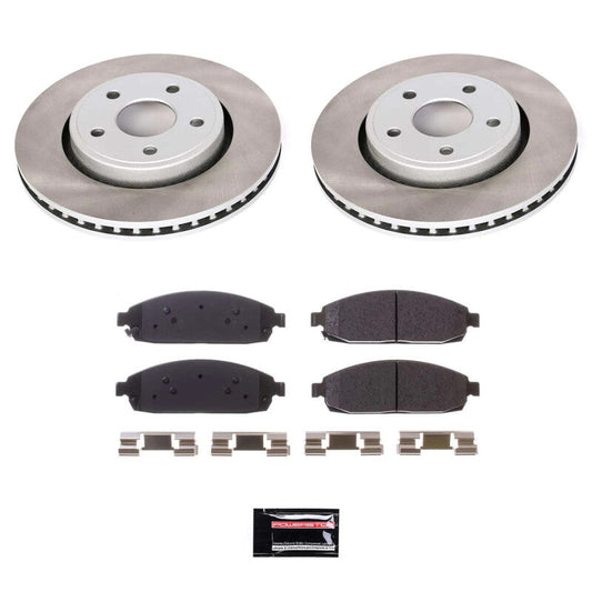PowerStop 05-10 Jeep Grand Cherokee Front Semi-Coated Rotor Kit (SC2219)