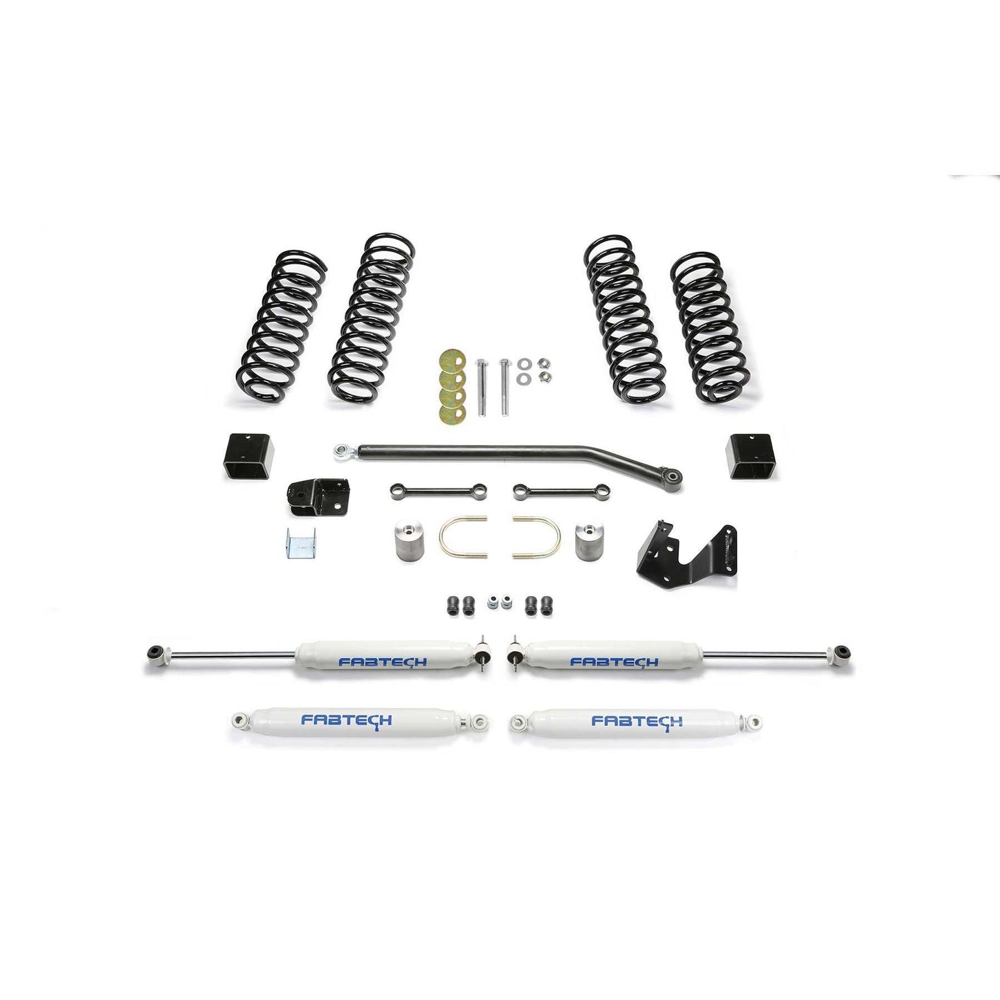 Fabtech 3" Sport II Suspension w/ Performance Shocks | Jeep JK 4-Door (07-18) (K4086)
