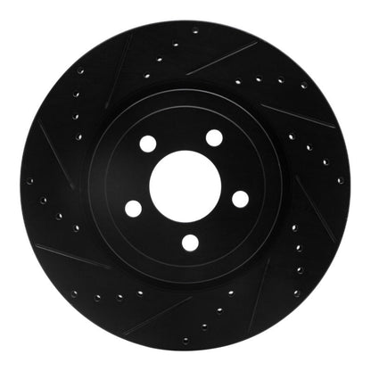 DFC D&S Black Brake Rotor (FRONT LEFT): Chrysler 300 2005-23