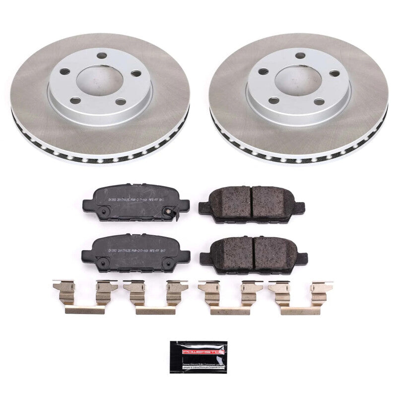 PowerStop 2023 Nissan Z Rear Semi-Coated Rotor Kit (SC8062)