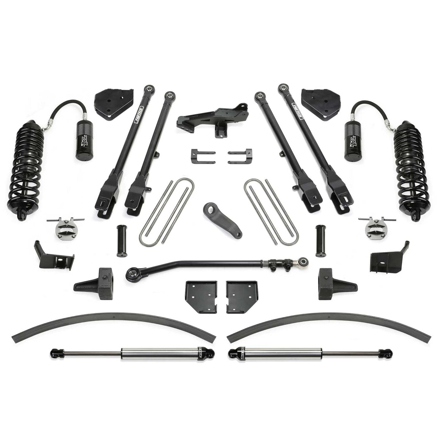 Fabtech 8" 4-Link System w/ 4.0 & 2.25 | Ford F250/F350 4WD Diesel (17-21) (K2302DL)