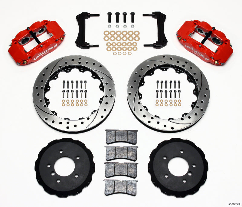 Wilwood Narrow Superlite 6R 13.06in Drilled Front Hat Kit | BMW M3 (81-99) (140-8797-DR)