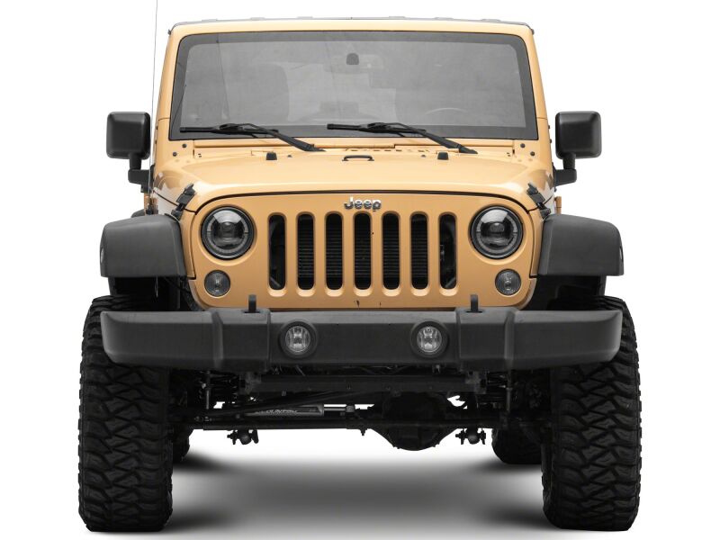 Raxiom 07-08 Jeep Wrangler JK HiOutput LED Headlights Angel Eye DRL Black (J211420)