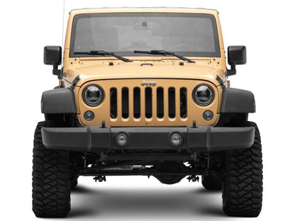 Raxiom 07-08 Jeep Wrangler JK HiOutput LED Headlights Angel Eye DRL Black (J211420)