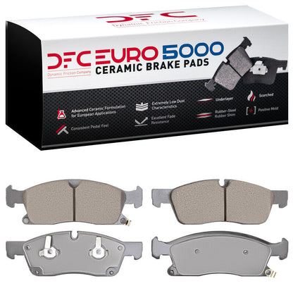 DFC Euro 5000 Ceramic Brake Pads (FRONT): Dodge Durango 3.6L / 5.7L (11-22)