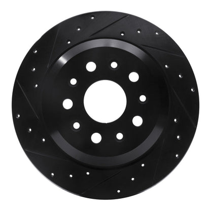 DFC D&S Brake Rotor (REAR LEFT): Jeep Wrangler (18-25) - Black Zinc