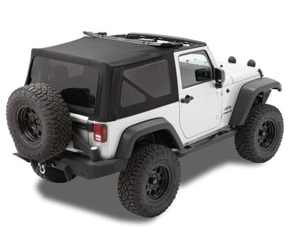 Bestop 79836-17 Replace-A-Top w/o Hardware Black Twill for 07-09 Wrangler JK 2DR