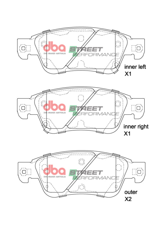 DBA SP Performance Front Street Performance Front Brake Pads | Infiniti Q60 S (14-16) (DB1698SP)