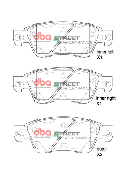 DBA SP Performance Front Street Performance Front Brake Pads | Infiniti Q60 S (14-16) (DB1698SP)