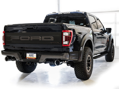 AWE Tuning Gen 3 Raptor SwitchPath Exhaust - Chrome Silver Tips (3025-32356)