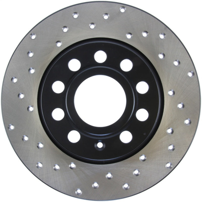 Stoptech 128.33131R Sport Cross-Drilled Disc Brake Rotors For Volkswagen Jetta