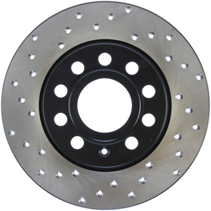 Stoptech 128.33131R Sport Cross-Drilled Disc Brake Rotors For Volkswagen Jetta